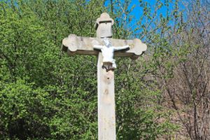 Unbekannte haben im vergangenen Jahr die Christusfigur am Wegkreuz im Ringsheimer Grasweg zerstört.Foto: Verein Foto: Lahrer Zeitung