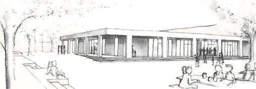 So sieht der Entwurf aus, der dem Architekturbüro K 9 aus Freiburg den Zuschlag für die Planung des Bürgerhauses eingebracht hat. Foto: Lahrer Zeitung