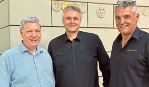 Das Organisationsteam (von links): Hans-Jürgen Schneble, Hesso Gantert und Klaus Huschle.  Foto: Gertrude Siefke Foto: Lahrer Zeitung