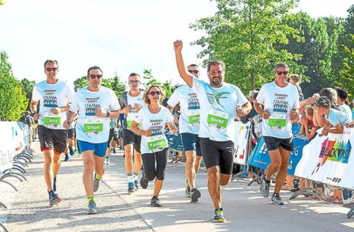 1800 Läufer waren 2019 bei der Firmenlauf-Premiere in Lahr dabei. Noch bis Montag können Unternehmen ihre Mitarbeiter für die diesjährige Auflage online anmelden. Foto: N Plus Sport