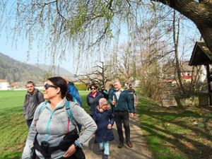 Die Familiengruppe des Schwarzwaldvereins Seelbach bei der Birkenwanderung Foto: Verein