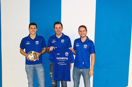 Der neue Spielausschuss der Herrenmannschaft (von links): Florian Baum, Kevin Gießler und Hannes Günther Quelle: Unbekannt