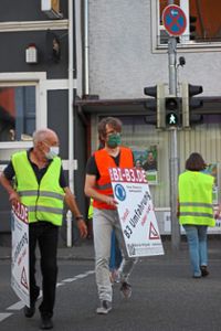 Die BI freut sich über die Entscheidung für eine Kreisstraße zwischen Ringsheim und Lahr. Vor einer Woche hatten noch etwa 400 Menschen in Kippenheim demonstriert.  Foto: BI Foto: Lahrer Zeitung