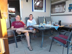 Kommen seit 25 Jahren jeden Sommer auf den Campingplatz Schuttern: Dieter und Ursula Hug Foto: Bohnert-Seidel