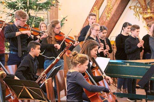 Die Nachwuchstalente der Musikschule Lahr waren in der Barockkirche in Meißenheim zu Gast.  Foto: Lehmann Foto: Lahrer Zeitung