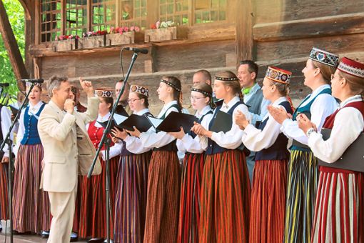 Der Kammerchor Austrums aus Riga entführte die Zuhörer in die baltische Gesangskunst. Fotos: Störr Foto: Schwarzwälder Bote
