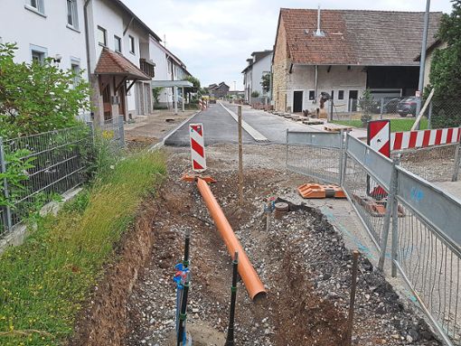 Die Sanierungsarbeiten im Ringsheimer Grasweg sollen laut Gemeindeverwaltung Ende dieses Jahres abgeschlossen werden. Foto: Gemeinde Ringsheim Foto: Lahrer Zeitung