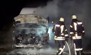 Geht die Brandserie weiter? Heute brannte ein Mercedes-Sprinter. Foto: Künstle