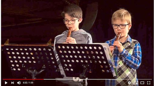 Die Zweigstellen Hausach und Wolfach der Musikschule Offenburg/Ortenau haben die Tradition der Dorfkirchenkonzerte auf Youtube aufrecht erhalten.Screenshot: Dorn Foto: Schwarzwälder Bote