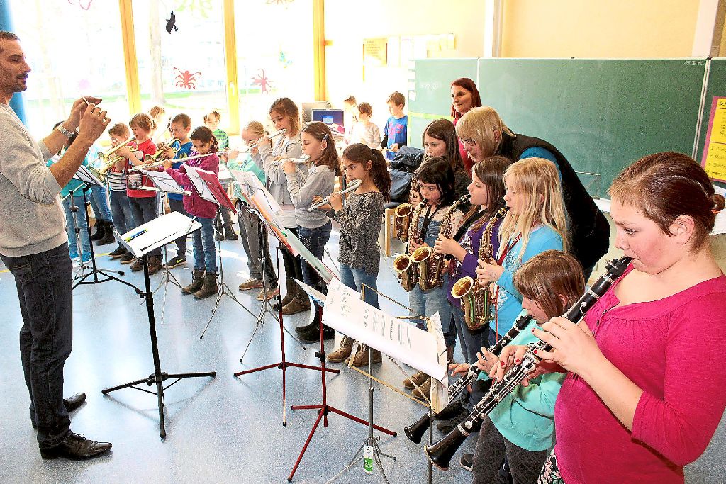 Das Musizieren bereitet den Schülern sichtlich Freude. Foto: hi Foto: Lahrer Zeitung