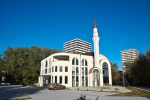 die Moschee in der Vogesenstraße ist fast fertig. Offizielle Einweihung soll am 12. Oktober sein.  Foto: Braun