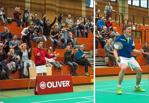 Will am Doppelspieltag wieder energisch jubeln: Lukas Burger vom Badmintonclub Offenburg.  Foto: Verein