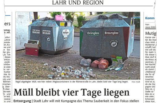 Auf den LZ-Artikel zur Ankündigung der Stadt, kommende Woche vier Tage lang Müll nicht wegzuräumen, gab es im Netz unterschiedliche Reaktionen. Foto: LZ