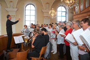 Die beiden Kirchenchöre aus Ringsheim und Rust gestalteten die Festmesse erstmals gemeinsam musikalisch mit. Foto: Mutz Foto: Lahrer Zeitung