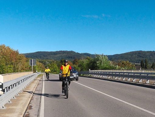 Fahrradfahrer müssen weiter zittern: Einen Brückenanbau bei Schuttern wird es erst einmal nicht geben. Foto: Bohnert-Seidel
