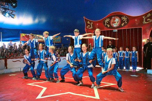 Ein buntes Zirkusprogramm haben die Schwanauer Schüler bei ihren Auftritten in Nonnenweier gezeigt.  Foto: Lehmann Foto: Lahrer Zeitung