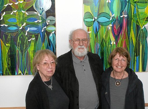 Stellen im Spital aus (von links): Sigrid Schäfer, Roland Schäfer und Renate Henninger. Foto: Haberer Foto: Lahrer Zeitung