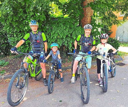 Die jüngsten Teilnehmer hielten bei den Wolftal-Mountainbike-Tagen gut mit. Foto: Tourist Info