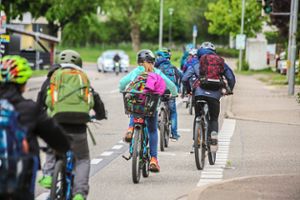 Fast 80 Prozent der Unfälle auf dem Schulweg sind 2019/20 in der Region mit dem Fahrrad passiert. Hier zu sehen sind Ettenheimer Schüler, wo es insgesamt vier Unfälle gab.  Foto: Archiv - Decoux-Kone