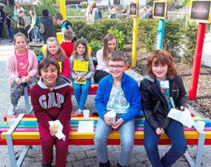 Die Schüler freuten sich über den Besuch in Truchtersheim.  Foto: Schule Foto: Schwarzwälder Bote