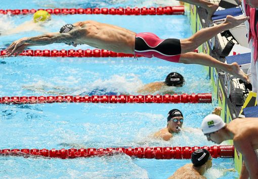Absolute Spitzenleistungen boten die Schwimmer bei der WM und der Masters-WM im südkoreanischen Gwangju.  Foto: Schiefelbein Foto: Lahrer Zeitung