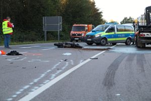Ein junger Motorradfahrer wurde am Donnerstagmorgen bei Achern schwer verletzt. Foto: Aaron Klewer/Einsatz-Report24