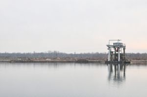 Der Damm zwischen den  Kiesgruben Vältinsschollen (Foto) und Alter Rohrkopf soll abgebaut werdenArchivfoto: RMKS Foto: Lahrer Zeitung