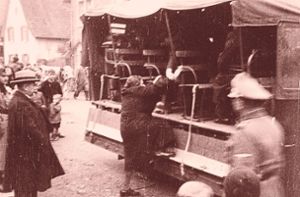 Dieses heimlich aufgenommene Foto zeigt die Deportaion von Juden in der Kippenheimer Poststraße. Foto: privat