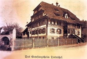 Um 1900 wurde der Tretenhof als Genesungsheim genutzt. Bis zum Konkurs des Betreibers 1927 herrschte dort reges Leben.  Foto: Repros: Baublies