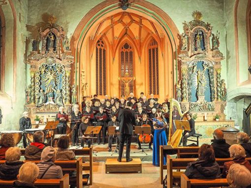 Die Dorfkirche, die wieder einmal gut gefüllt war, bot die perfekte Akustik für das Konzert,  Foto: Reinhard Foto: Schwarzwälder Bote
