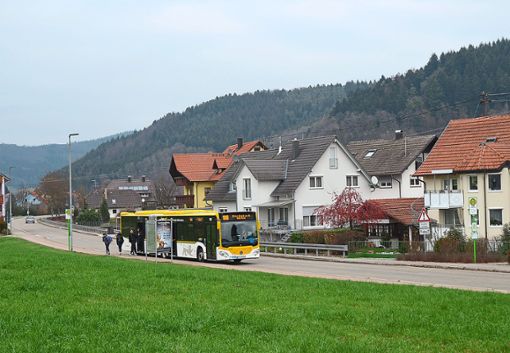 Die Linie 106 hält neuerdings auch an der Bushaltestelle Schuttertal Schule. Foto: Claudia Dach Foto: Lahrer Zeitung