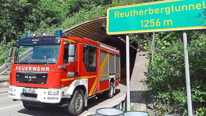 Alarm im Tunnel: Reutherbergtunnel in Wolfach zeitweise wieder gesperrt