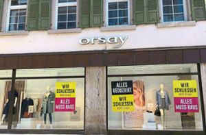 Die Lahrer Orsay-Filiale wurde schon vor Monaten geschlossen. Foto: Müller